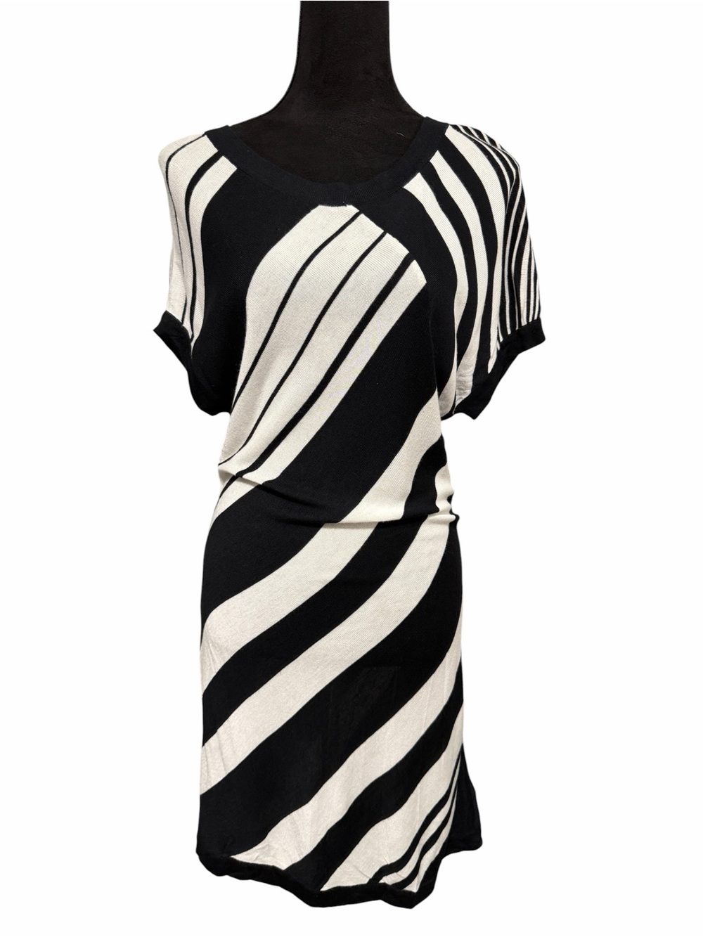 Linea Domani Striped Short Sleeve Dress